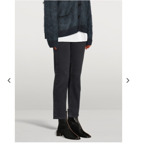 CITIZENS OF HUMANITY Charlotte High-Waisted Straight Jeans. Size 31. Black. - Picture 4 of 14